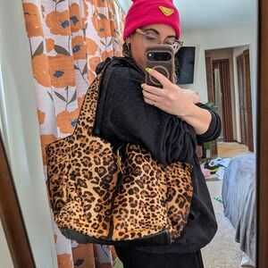 Leopard Print Tote Bag